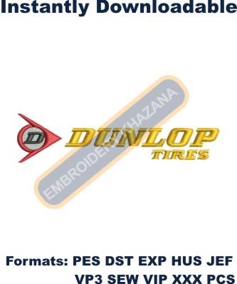 DUNLOP TIRES EMBROIDERY DESIGN